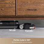 Aspirateur laveur sans fil H12 Pro FlexReach 180° 18 000 Pa 780 ml pour sols durs avec nettoyage automatique