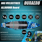 Planche de stand up paddle gonflable 330 x 76 x 15 cm avec siège kayak 150 kg PVC 3 ailerons pagaie double réglable support caméra