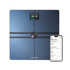 Balance connectée Body Comp BIA Wi-Fi Bluetooth 180 kg composition corporelle fréquence cardiaque écran couleur