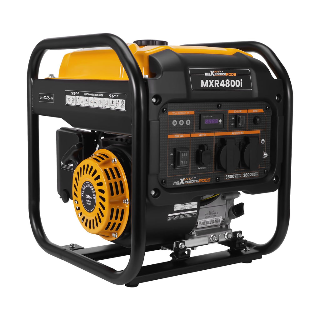Groupe Électrogène Inverter MXR4800I Essence 3800 W 3500 W 230 V 50 Hz 223 cm³ 2 Prises 230 V 2 Ports USB