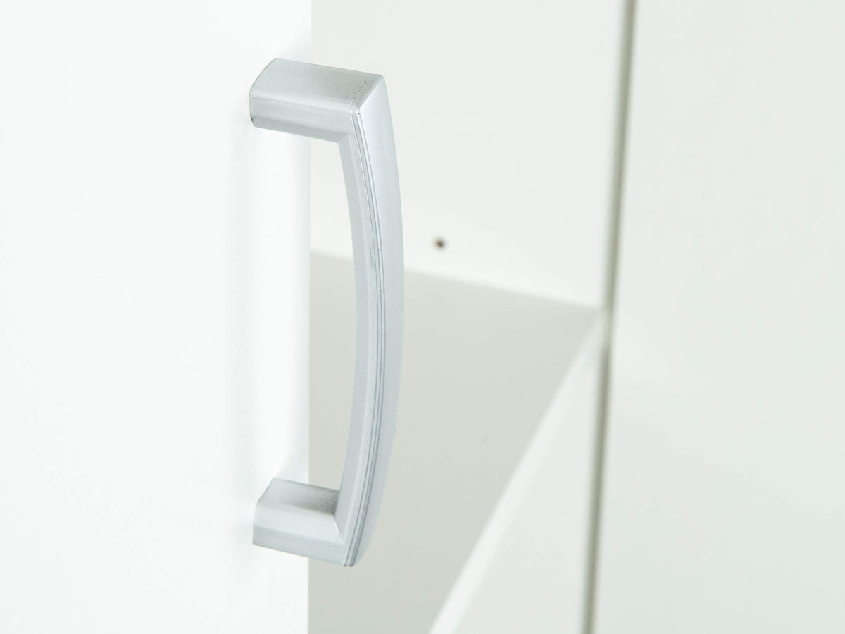 Armoire de rangement 2 portes Arconati 13500100 70 x 34 x 189 cm 5 étagères réglables mélaminé blanc