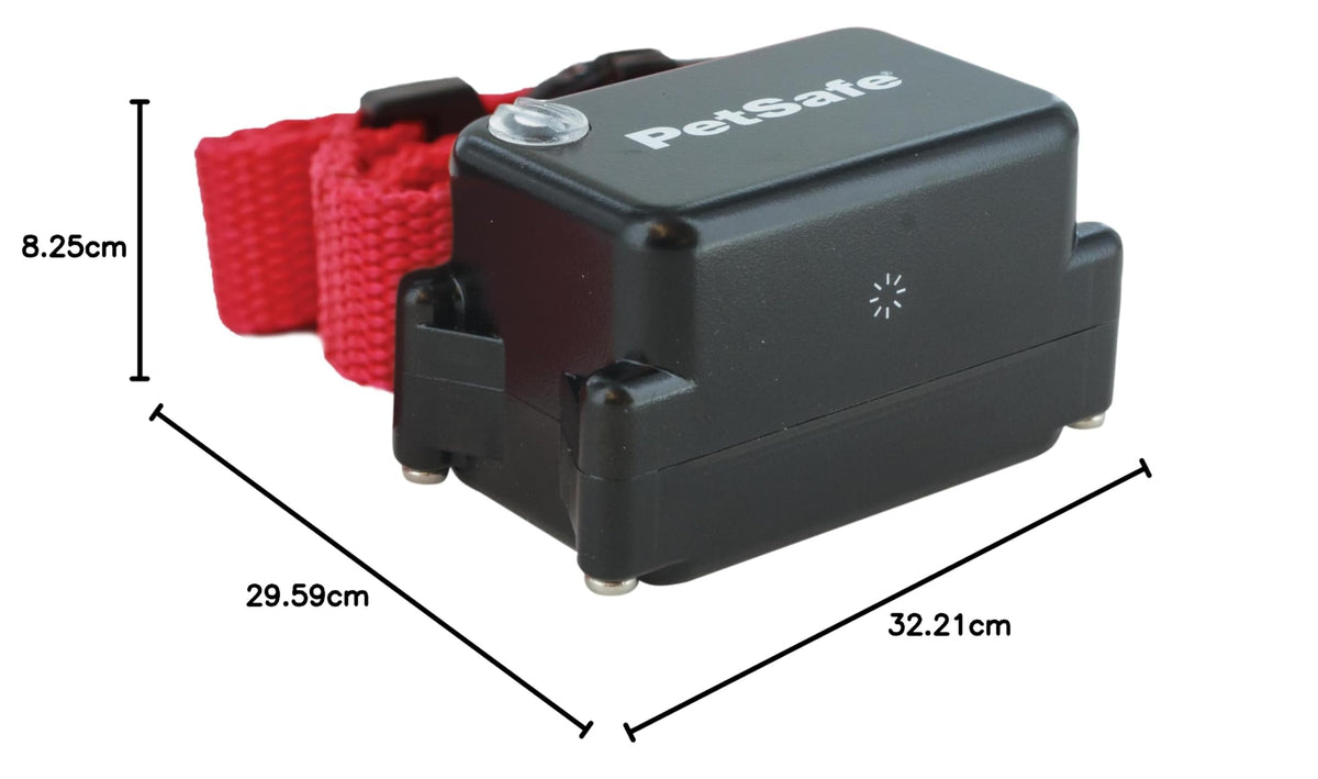 Clôture enterrée pour chiens têtus système anti-fugue avec collier 5 niveaux de correction sonore et vibration 15 à 71 cm