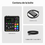 Console de production audio RØDECaster Duo 4 canaux USB-C Bluetooth 2 entrées combo 4 faders et 6 pads SMART
