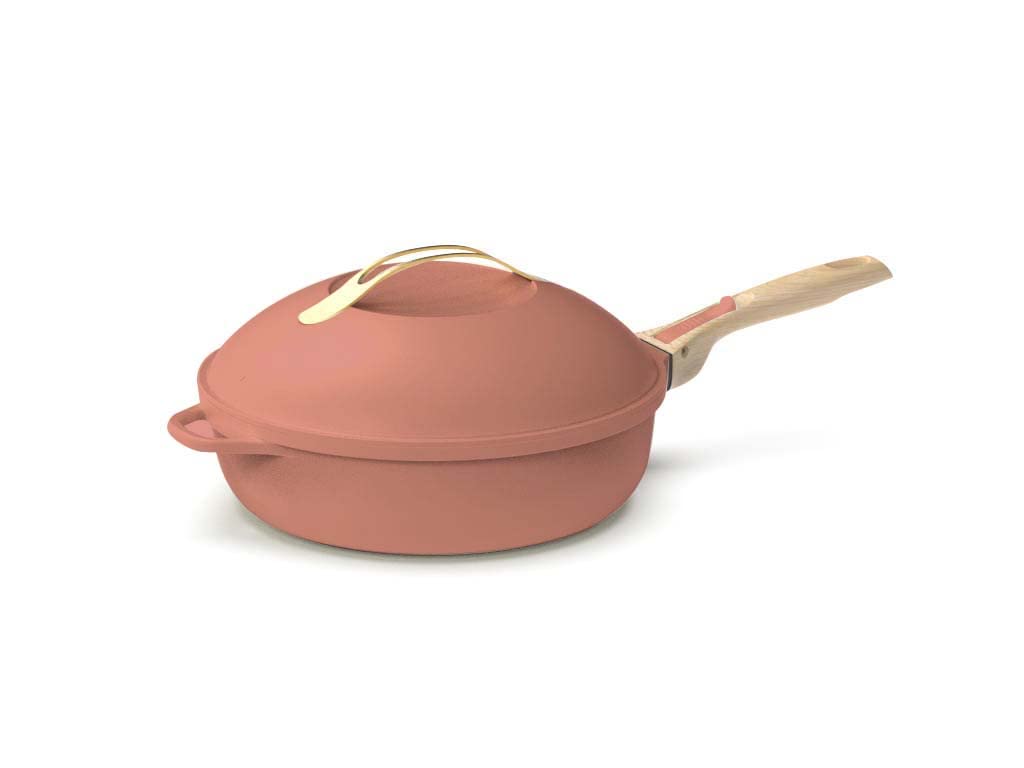 Poêle multifonction 8 en 1 La Fabuleuse 28 cm 4,5 L COOK26-FAB28RO antiadhésive avec poignées amovibles
