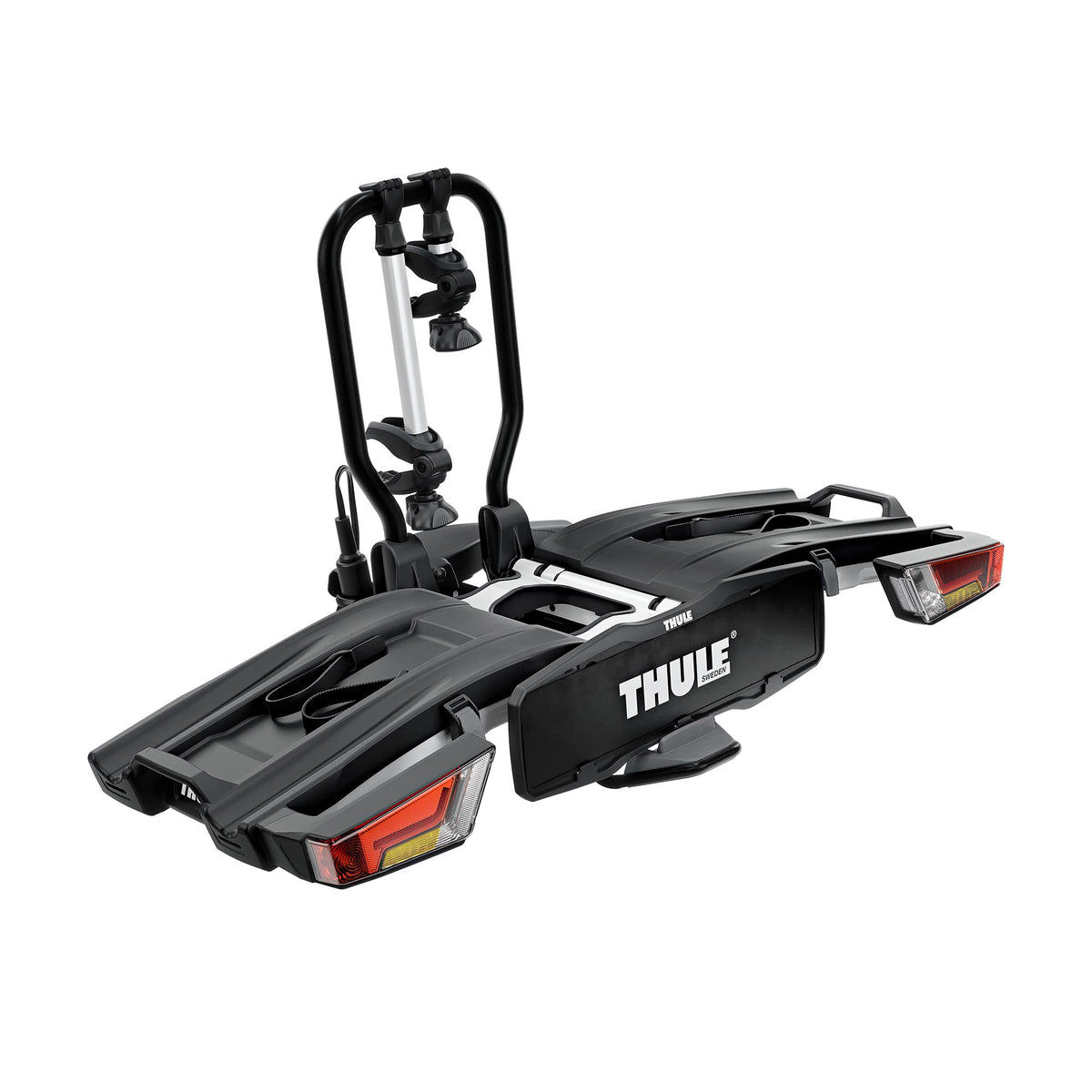 Porte-Vélo sur Attelage EasyFold XT 2 Vélos 933100 Pliable Charge 60 kg Aluminium Noir/Aluminium