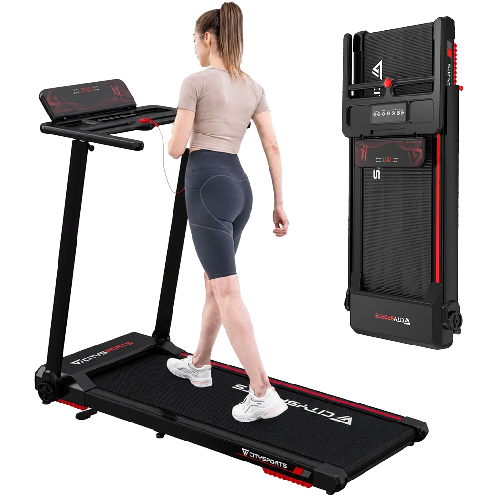 Tapis de course pliable CS-WP9 1400 W 12 km/h capacité 120 kg affichage LED Bluetooth support tablette