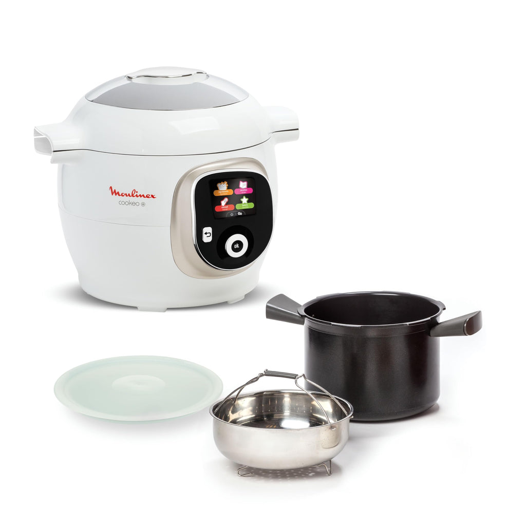 Multicuiseur haute pression Cookeo+ 6 L 1600 W programmable 6 modes de cuisson 150 recettes intégrées écran tactile