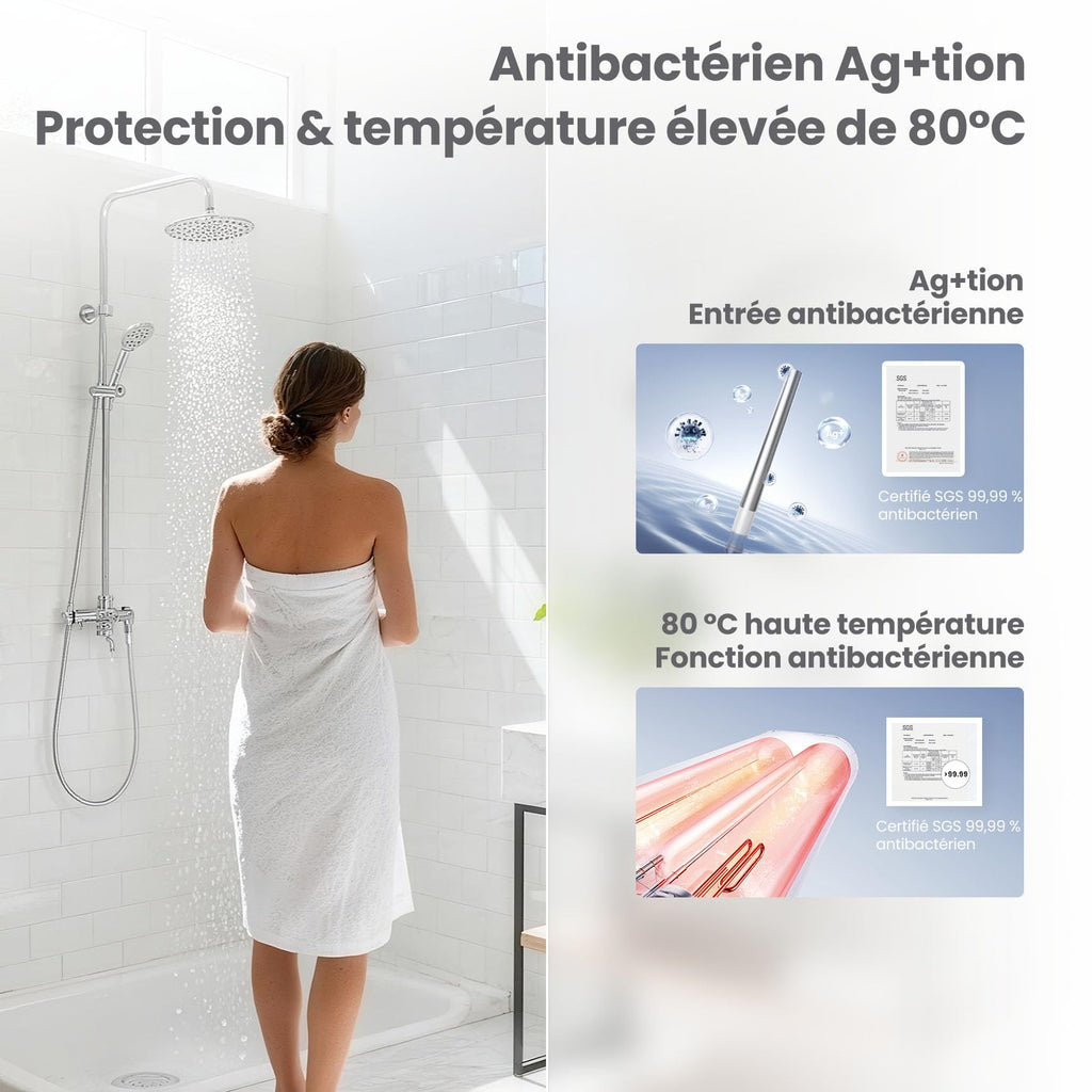 Chauffe-eau électrique mural CWH15ED1380EUW 74 L double réservoir 1500 W Wi-Fi commande vocale protection anti-surchauffe
