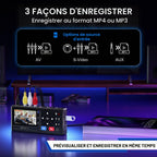 Convertisseur VHS numérique VD10 RCA et S-Vidéo vers HDMI avec écran LCD 3 pouces télécommande et enregistrement 1080p