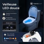 Abattant WC Japonais Électrique Lavant Séchant Chauffant Eau Chaude Ovale Télécommande Kit d'Installation