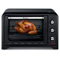 Four électrique Optimo OX495810 60 L 2200 W chaleur tournante 7 modes de cuisson avec tournebroche et 2 grilles