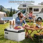 Glacière électrique portable 28 L à compresseur 12 V température réglable congélateur interne compact 1 clayette