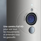 Écoute-bébé vidéo connecté SCD951/26 Wi-Fi caméra HD 1080p vision nocturne infrarouge audio bidirectionnel autonomie 12 h