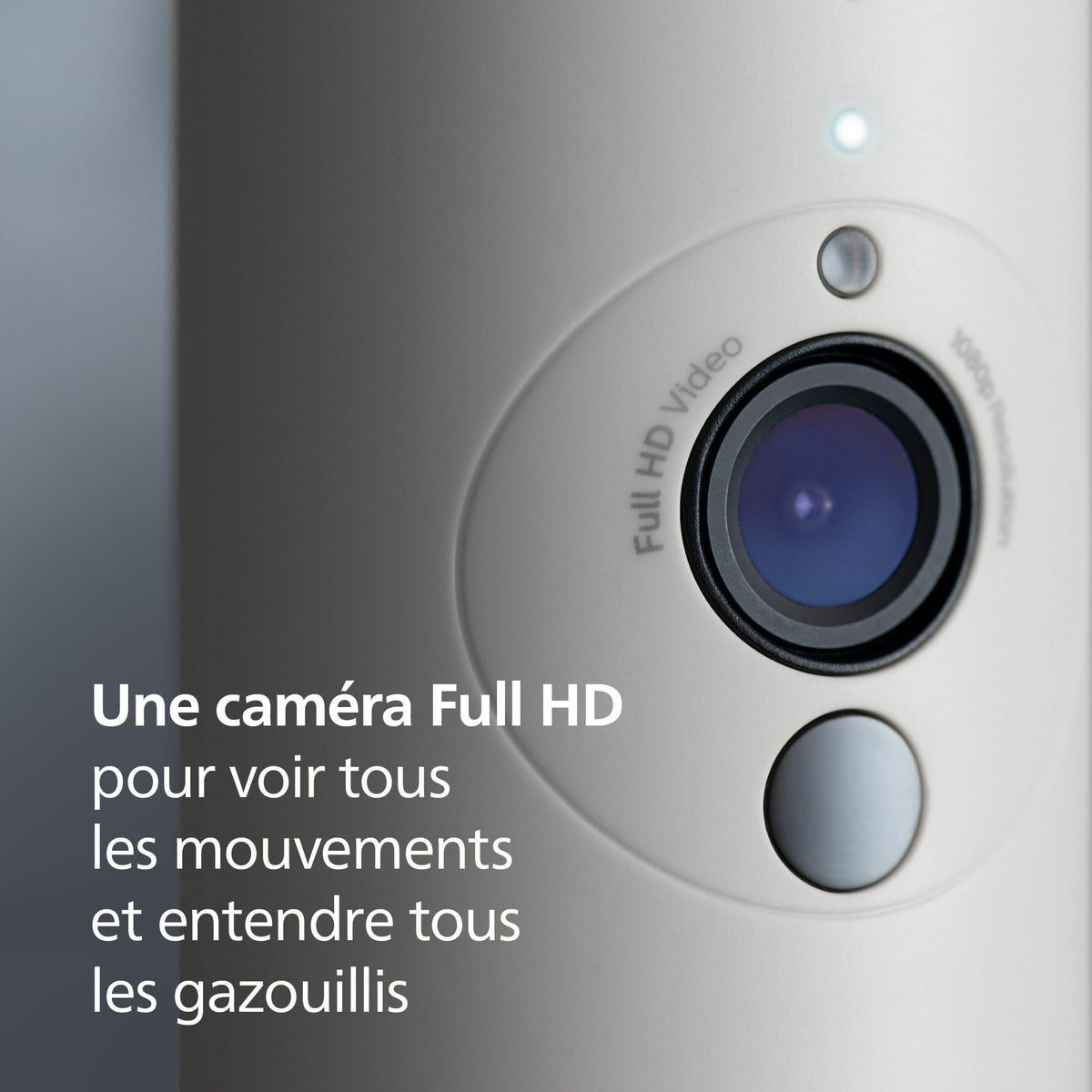 Écoute-bébé vidéo connecté SCD951/26 Wi-Fi caméra HD 1080p vision nocturne infrarouge audio bidirectionnel autonomie 12 h