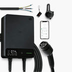 Borne de Recharge pour Véhicule Électrique 7,4 kW 32 A Type 2 Monophasé 230 V Câble 7,5 m APP RFID
