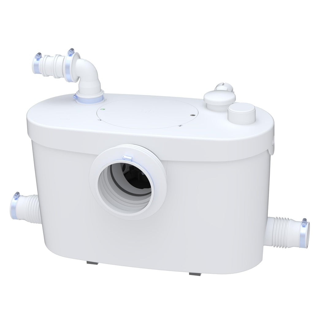 Broyeur WC Sanipro XR Up 400 W 230 V 46 dB Débit 5,4 m³/h Refoulement 5 m Hauteur et 100 m Longueur Clapet Anti-Retour
