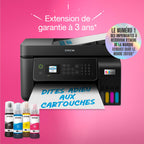 Imprimante multifonction A4 Wi-Fi EcoTank ET-4800 1600 W avec réservoirs d’encre écran LCD chargeur automatique et fax