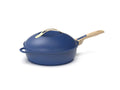 Poêle 8 en 1 FAB28 Saphir 28 cm Antiadhésive Tous Feux Four 240°C 2 Poignées Amovibles Panier Vapeur Spatule en Bois
