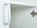 Armoire de rangement 2 portes Arconati 13500100 70 x 34 x 189 cm 5 étagères réglables mélaminé blanc