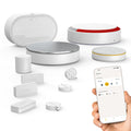 Alarme Maison Connectée 1875255 WiFi Détection de Mouvement 112 dB 2 Sirènes 3 Détecteurs IntelliTAG 3 Badges Clavier Centrale