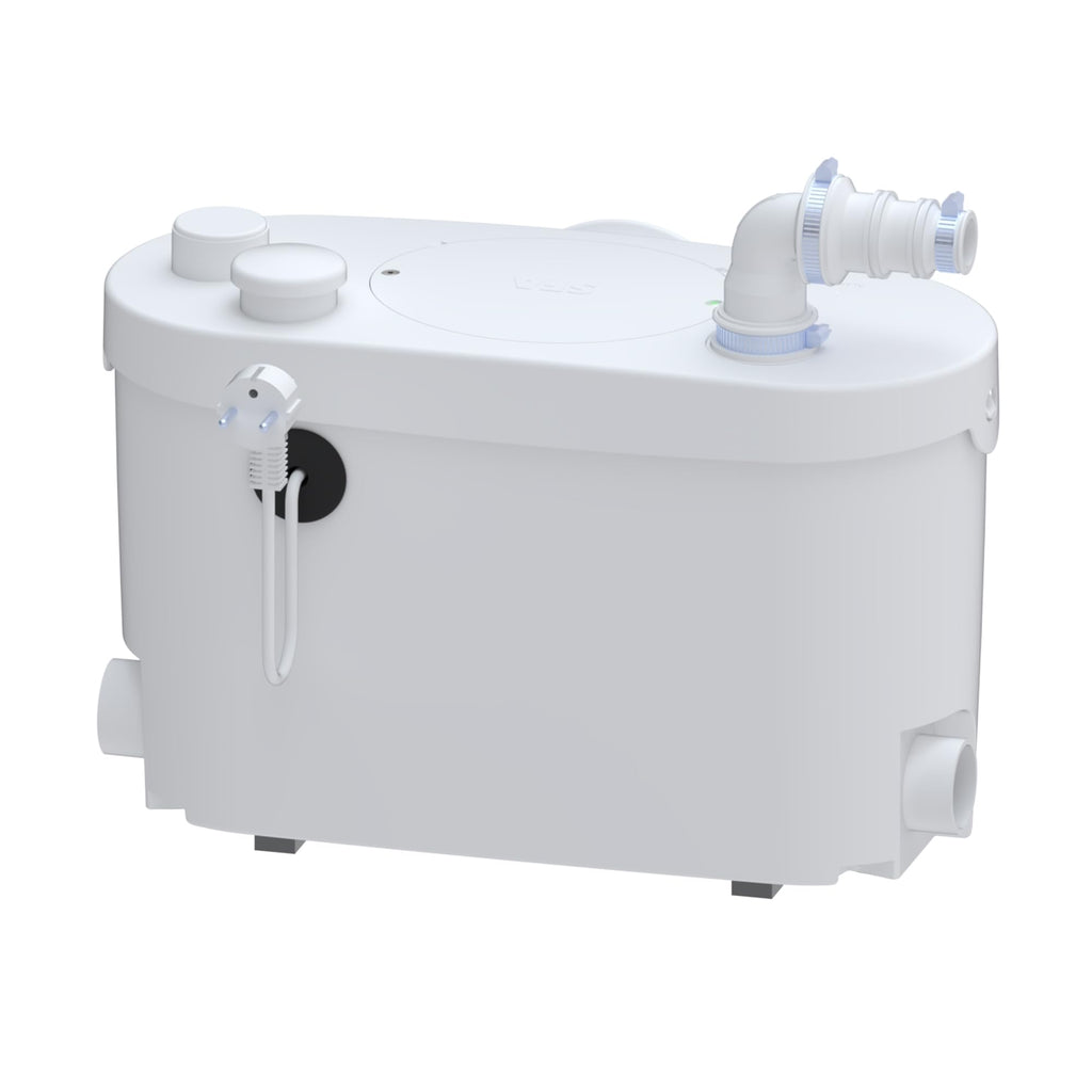 Broyeur WC Sanipro XR Up 400 W 230 V 46 dB Débit 5,4 m³/h Refoulement 5 m Hauteur et 100 m Longueur Clapet Anti-Retour