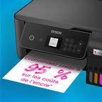 Imprimante multifonction à réservoirs d'encre ET-2870 Wi-Fi A4 impression copie numérisation 1200 dpi 33 ppm monochrome 15 ppm couleur