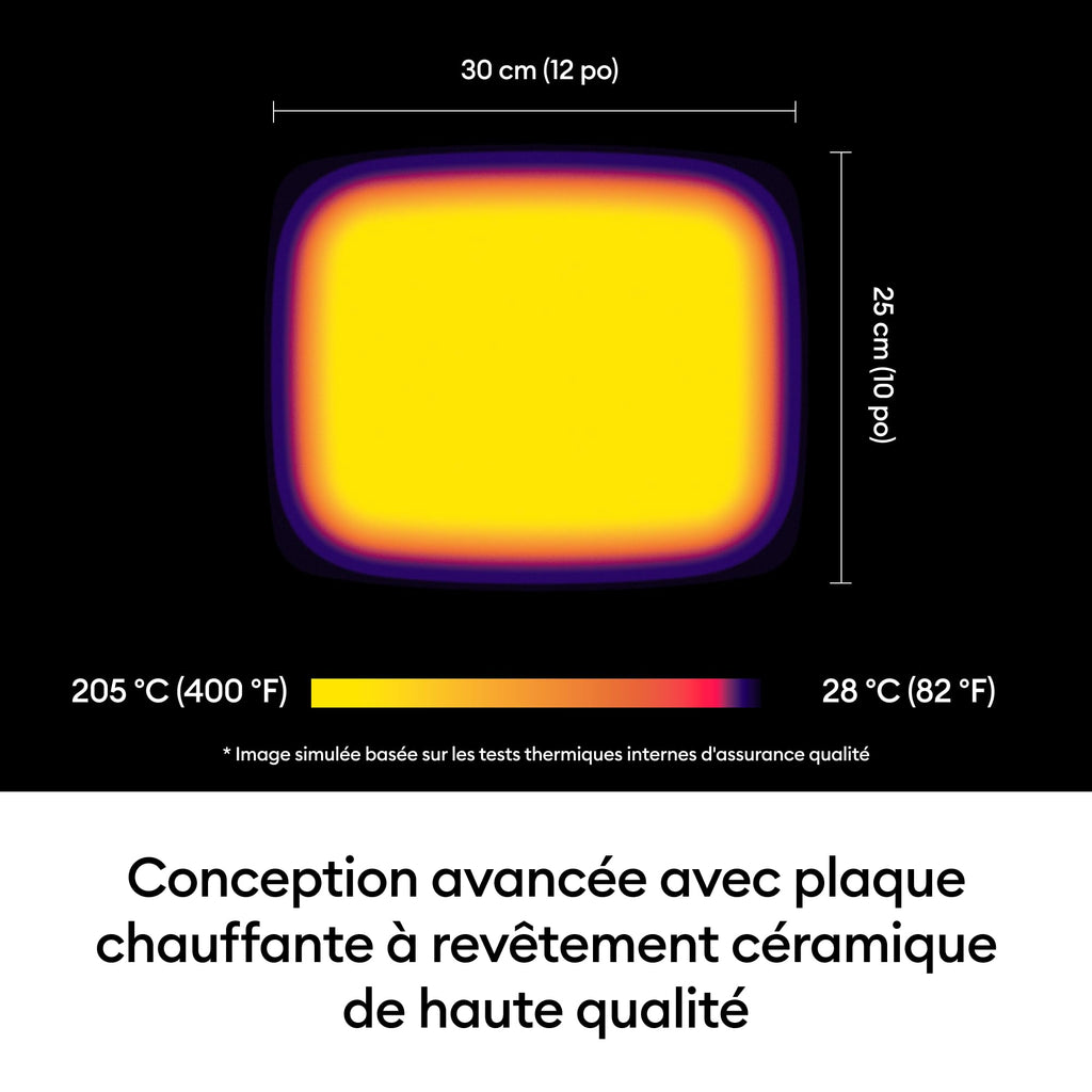 Presse à chaud EasyPress SE 30,5 x 25,3 cm 205 °C pour transfert thermique sur t-shirts sacs coussins