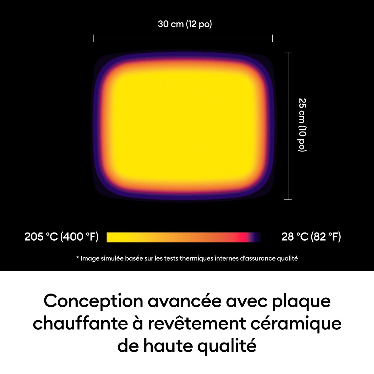 Presse à chaud EasyPress SE 30,5 x 25,3 cm 205 °C pour transfert thermique sur t-shirts sacs coussins