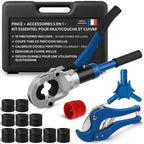 Pince à sertir multicouche cuivre AK-26 10 mâchoires TH V kit coupe-tube calibreur ébavureur mallette