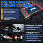 Valise Diagnostic Auto OBD2 K7 7 Pouces Android 10 31 Services Codage ECU Contrôle Bidirectionnel Bluetooth 32 Go