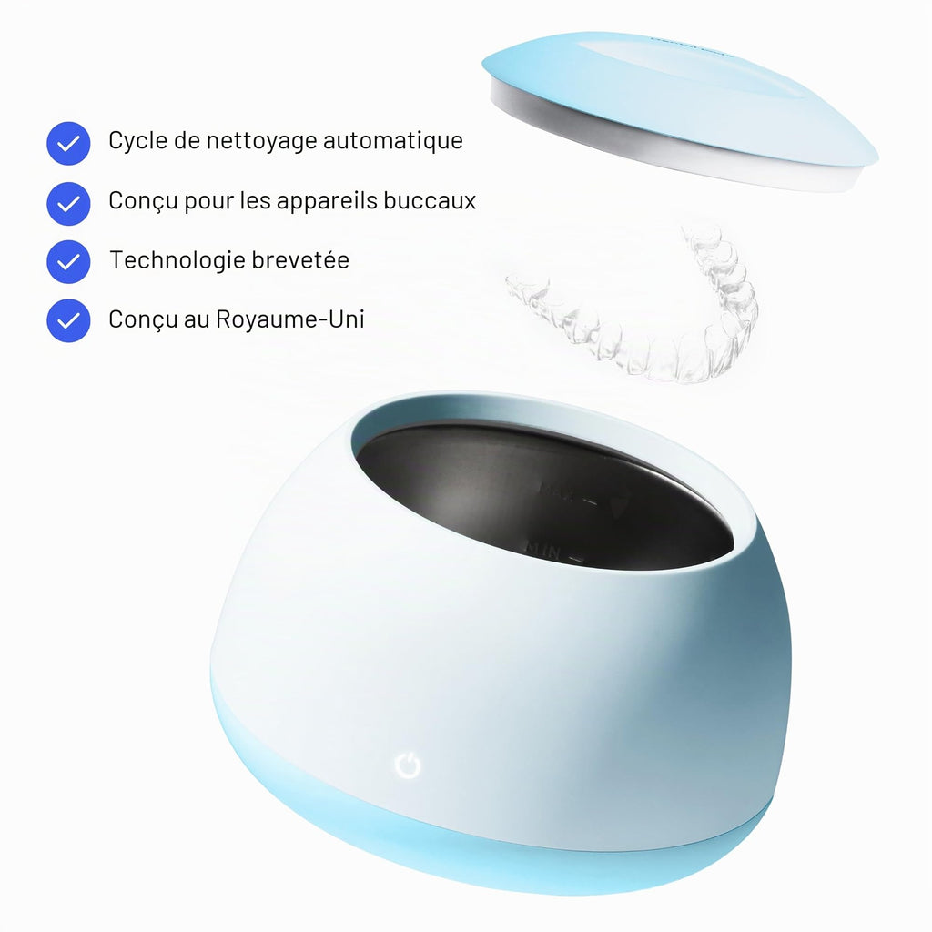 Nettoyeur de retenue à ultrasons Capsule machine de nettoyage de retenue nettoyeur d'alignement garde de nuit protège-dents