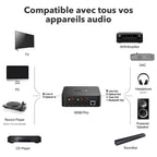 Streamer audio pour chaîne stéréo ASR002 AirPlay 2 Spotify Connect Wi-Fi Bluetooth Ethernet 24 bits 192 kHz