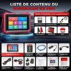 Valise Diagnostic Auto OBD2 KBLA04 Écran Tactile 8 Pouces Android 10 CAN FD DOIP Contrôle Bidirectionnel 42+ Fonctions Codage ECU