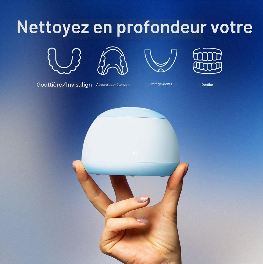 Nettoyeur de retenue à ultrasons Capsule machine de nettoyage de retenue nettoyeur d'alignement garde de nuit protège-dents