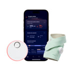 Moniteur bébé intelligent Dream Sock avec suivi de la fréquence cardiaque et du niveau d’oxygène autonomie 16 h Bluetooth Wi-Fi 2,4 GHz