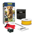 Système de Clôture Anti-Fugue pour Chien Fil 150 m 4 Niveaux de Stimulation Collier Rechargeable 0,13 Hectare