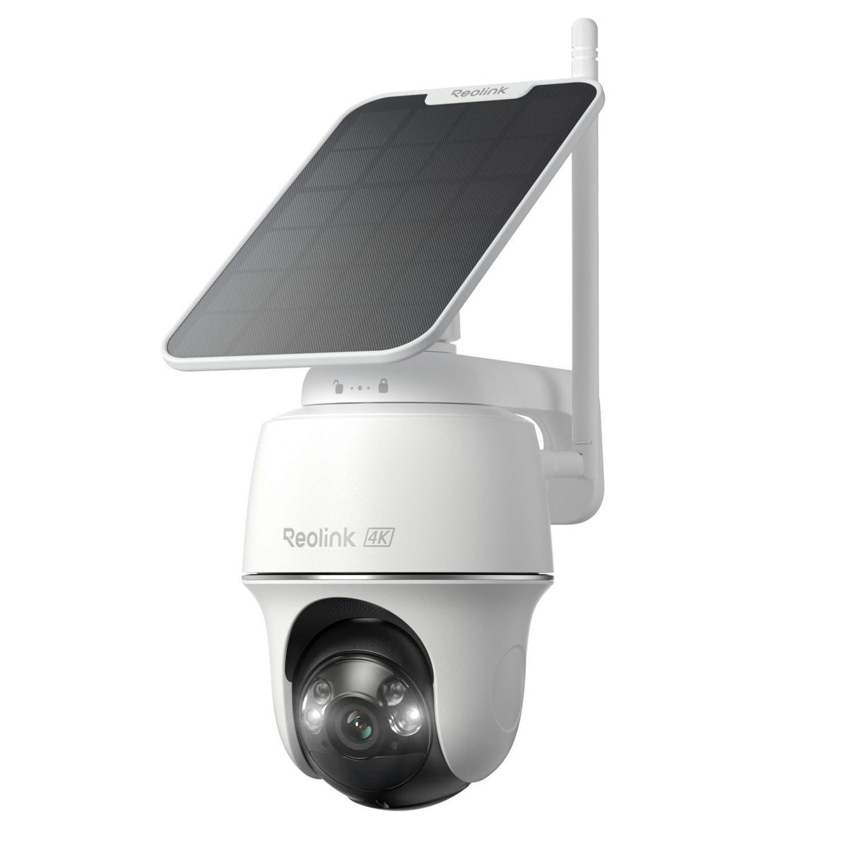 Caméra de surveillance extérieure Argus PT Ultra 4K 8 MP Wi-Fi 6 360° avec suivi automatique et panneau solaire