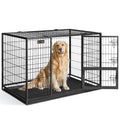Cage pour chien XXL PPD003B01 122 x 74,5 x 80,5 cm acier allié 2 portes plateau amovible écart de 11 mm