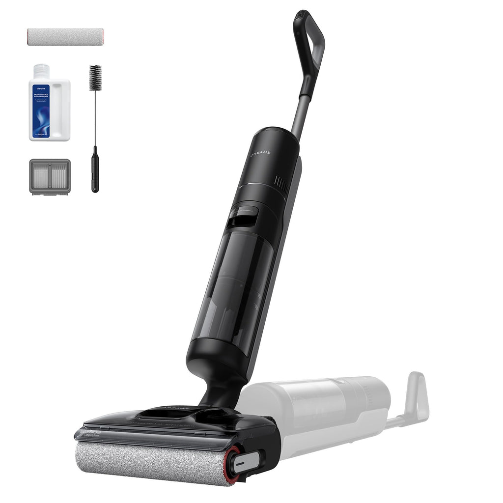 Aspirateur laveur sans fil H12 Pro FlexReach 180° 18 000 Pa 780 ml pour sols durs avec nettoyage automatique