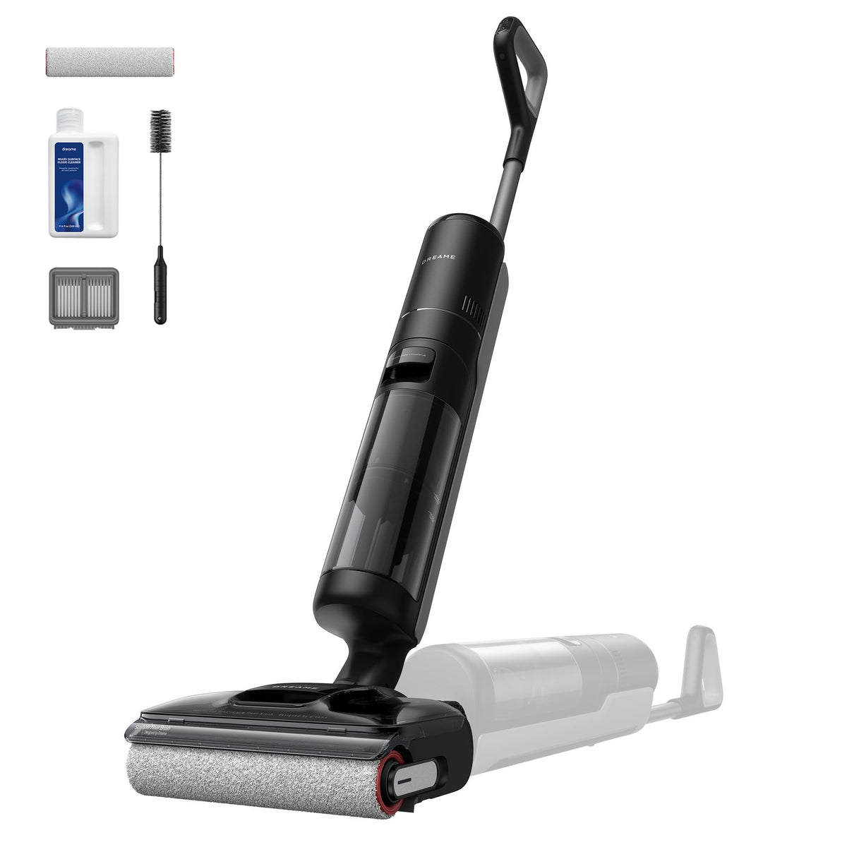 Aspirateur laveur sans fil H12 Pro FlexReach 180° 18 000 Pa 780 ml pour sols durs avec nettoyage automatique