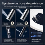 Abattant WC Japonais Électrique Lavant Séchant Chauffant Eau Chaude Ovale Télécommande Kit d'Installation