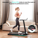Tapis de course pliable CS-WP9 1400 W 12 km/h capacité 120 kg affichage LED Bluetooth support tablette