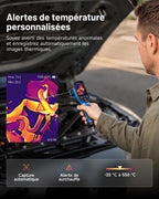 Caméra thermique infrarouge TC004 Mini-N TISR 320 × 240 25 Hz -20 à 550 °C Wi-Fi 8 Go analyse PC 5 palettes