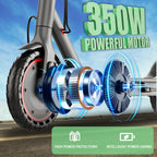 Trottinette électrique Lp60 adulte pliable 8,5 pouces pour transport urbain charge 120 kg freinage arrière