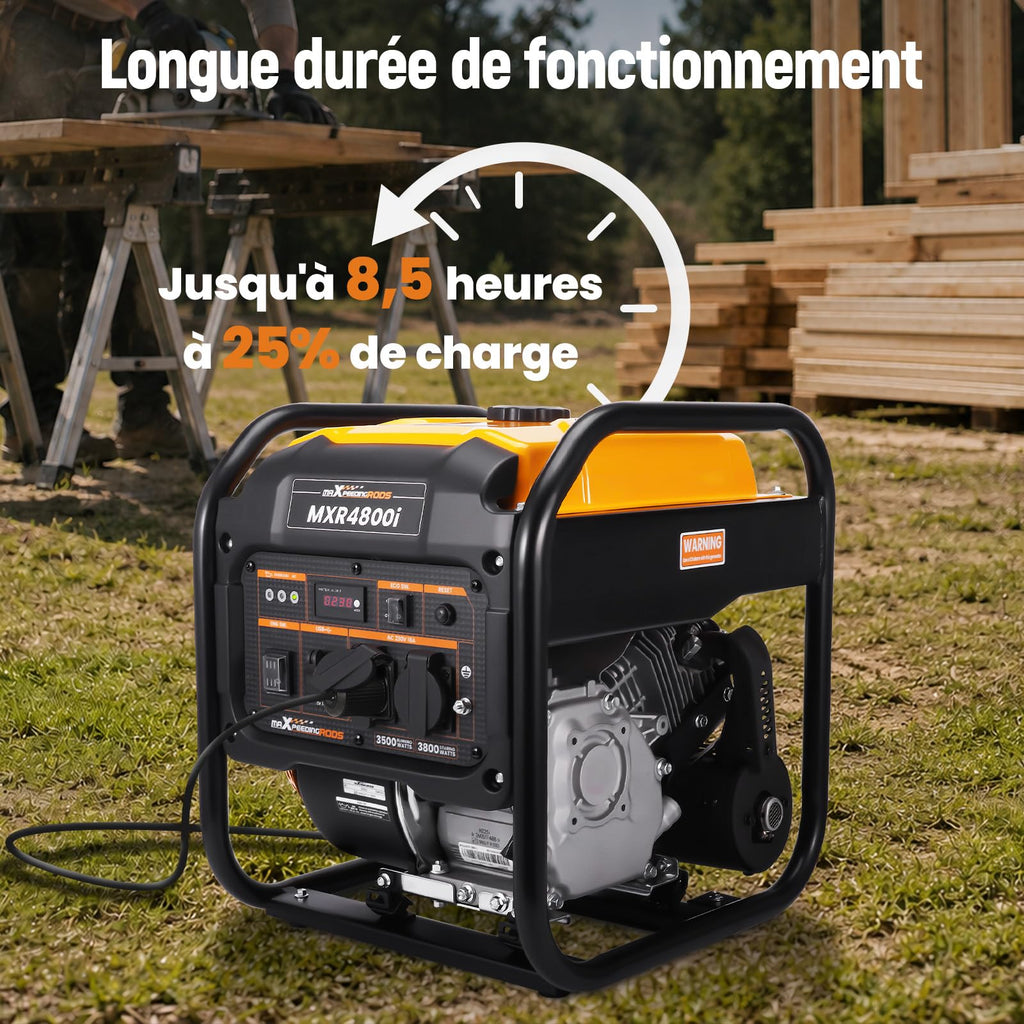 Groupe Électrogène Inverter MXR4800I Essence 3800 W 3500 W 230 V 50 Hz 223 cm³ 2 Prises 230 V 2 Ports USB