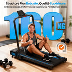 Tapis de Course Pliable X381pa 2,75 CV 12 km/h Inclinaison 9% 12 Programmes HIIT Application Télécommande Écran LED