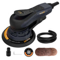 Ponceuse excentrique 150 mm R7303-4 sans balais 10000 tr/min 6 vitesses course 5 mm frein électronique 230 V 10 abrasifs câble 5 m