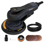 Ponceuse excentrique 150 mm R7303-4 sans balais 10000 tr/min 6 vitesses course 5 mm frein électronique 230 V 10 abrasifs câble 5 m