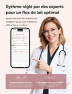Tire-Lait Portable Air 1 Sans Fil Contrôle par Application 180 ml 45 dB Batterie Rechargeable Étui de Charge Sans Fil