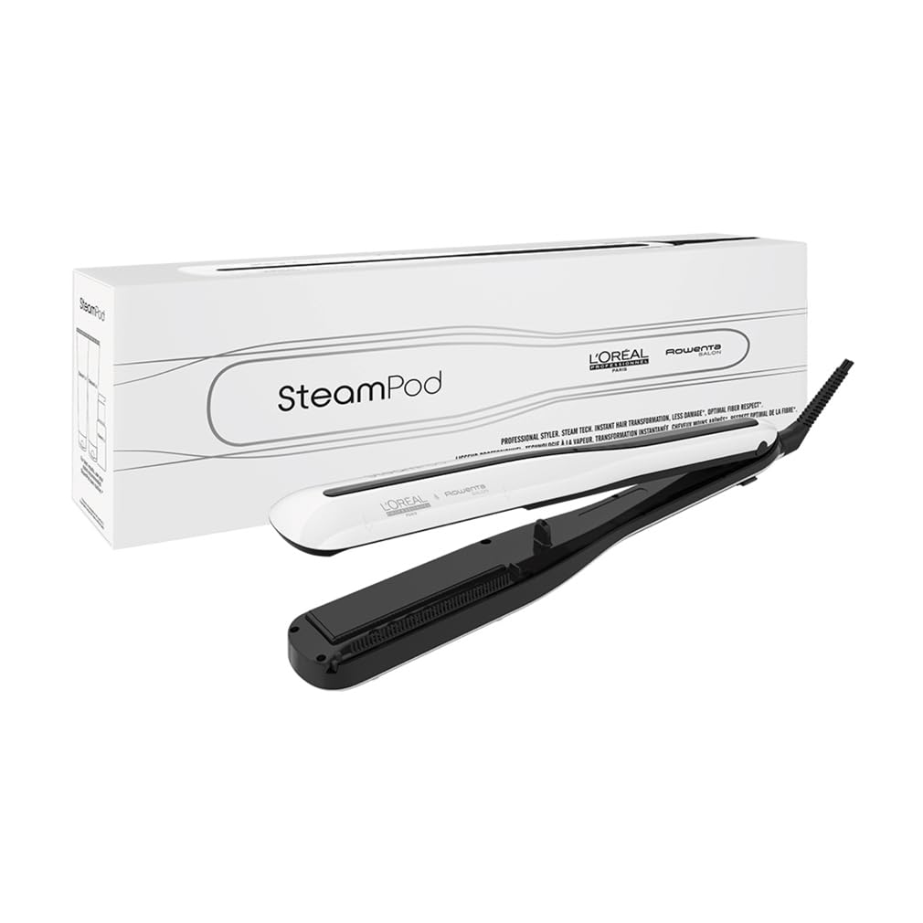 Lisseur vapeur 2-en-1 SteamPod 3 pour cheveux lissage et wavy réservoir d’eau intégré cordon 360° coiffage rapide